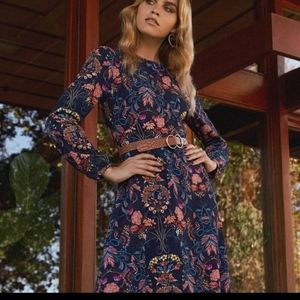 I.MADELINE Garden Splendor Midi DressS: L